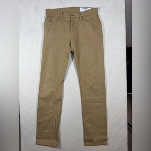 Jack Donnelly Made in USA 33W 34L Selvedge Button Fly Denim Tan Pant Duck Canvas